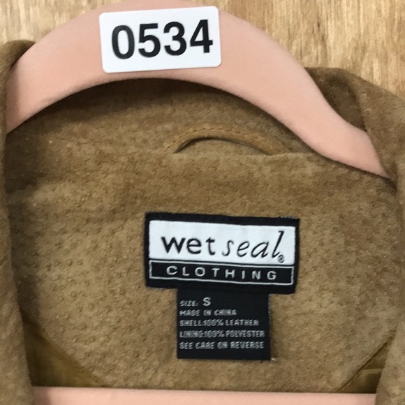 Wet Seal Boho Open Front Leather Suede Jacket - Picture 4 of 10